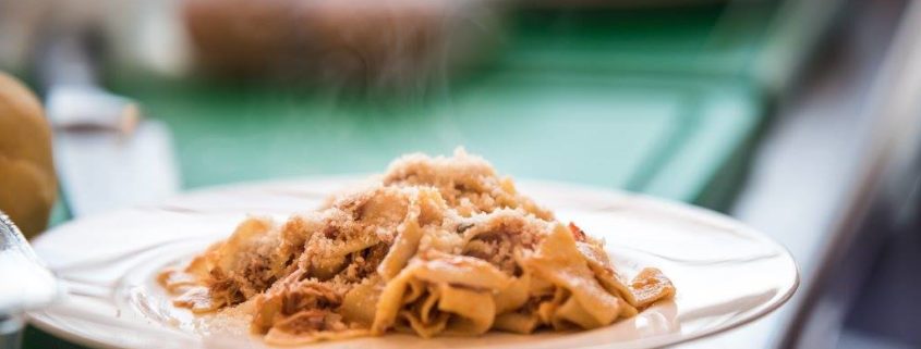 pappardelle met konijn pappardelle with rabbit