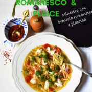romanesco broccoli and plaice soup
