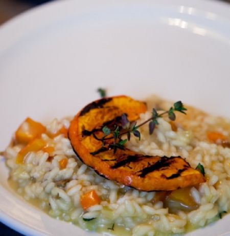 risotto mushrooms and pumpkin
