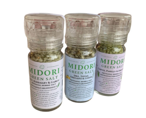 Midori Green Salt Grinders