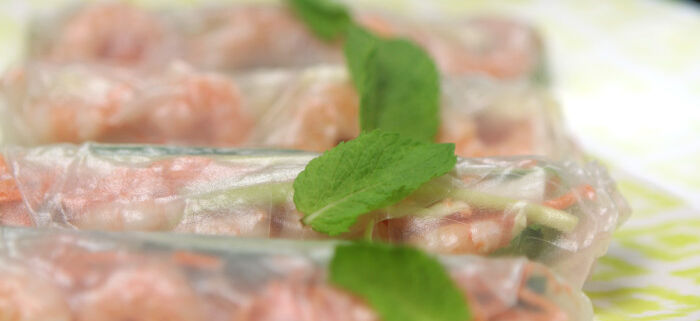 Mediterranean spring rolls