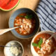 watermelon cucumber and feta soup