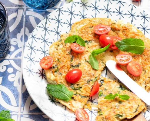 no waste vegetarian frittata