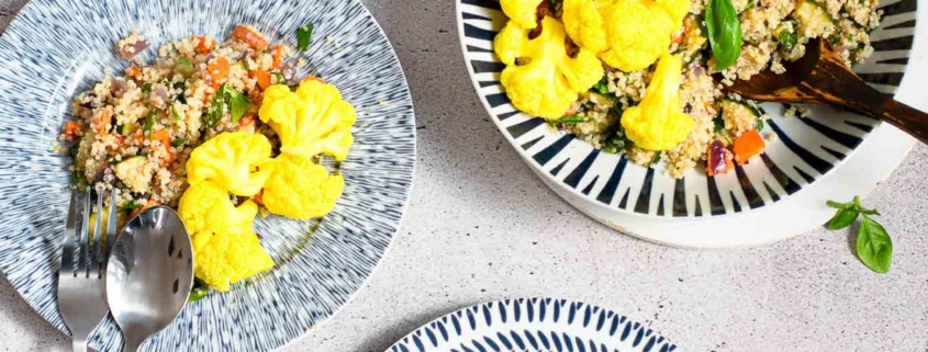 Quinoa salad with vegetables