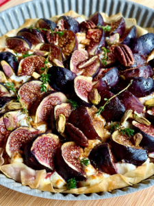 PHILLO PIE WITH GOAT CHEESE AND FIGS